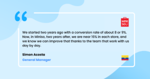 Miniso Mini Quote 1 V-Count client